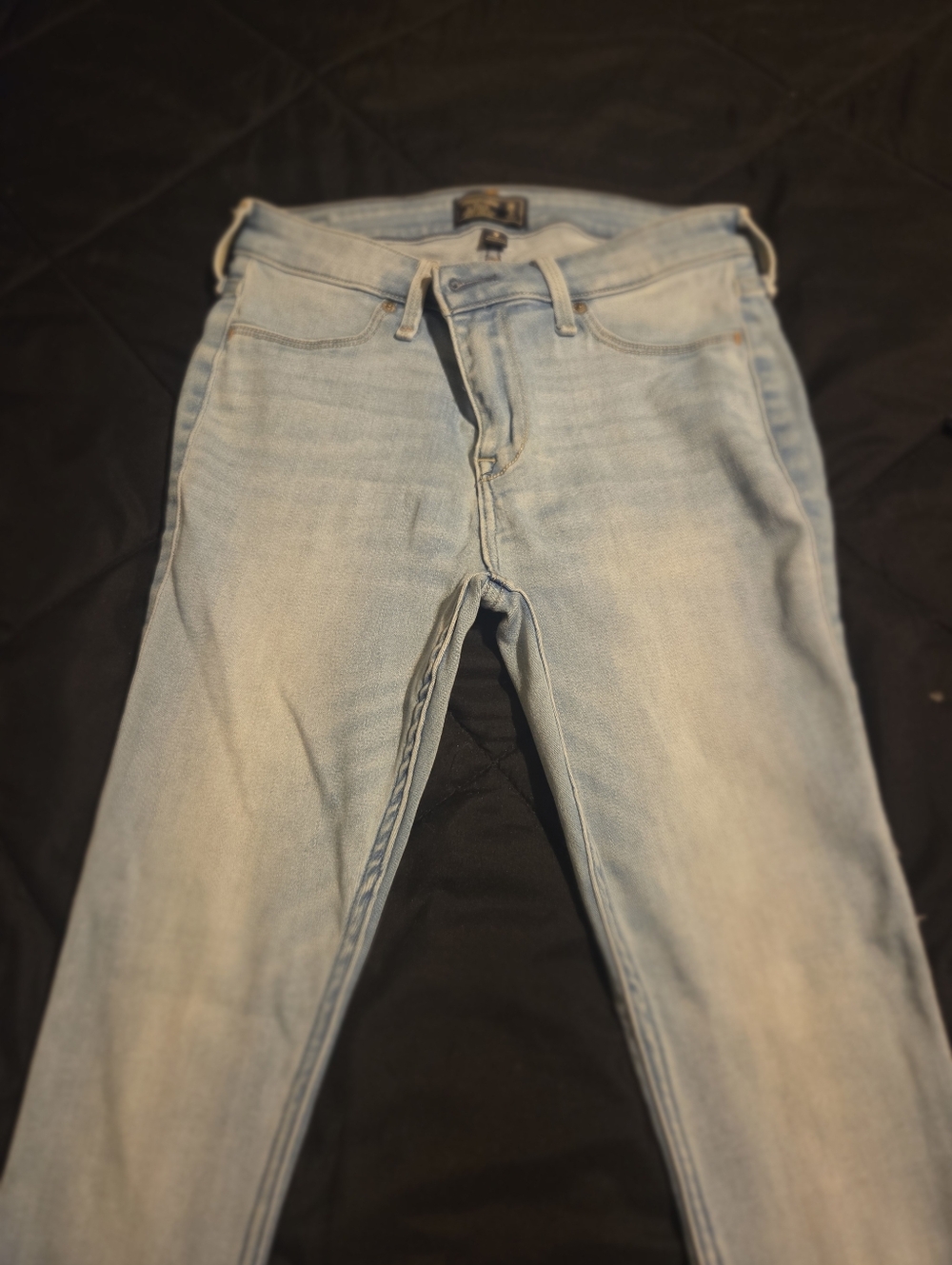 Abercrombie & Fitch Light Blue Women's Skinny Jeans - Picture 3 of 5